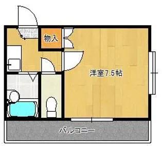 モアナサーフ折尾【1階】の間取り
