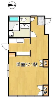 クリームハウス猪狩【4階】の間取り