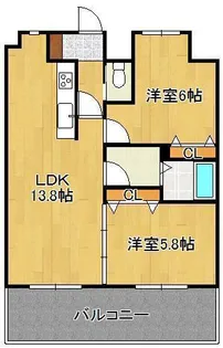 ヴァルトハヤシⅠ【4階】の間取り