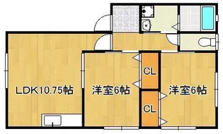 エスポワールW【1階】の間取り