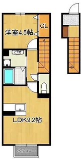 メゾンド・グロウ25【2階】の間取り