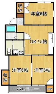ケイオーハイツ【1階】の間取り