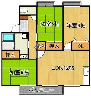 メゾンシャトーB棟【2階】の間取り