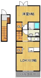 シャルム・コッティⅡ【2階】の間取り