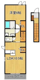 シャルム・コッティⅡ【2階】の間取り