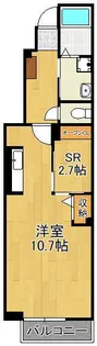 エクセレント本城A【1階】の間取り