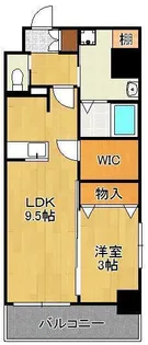 1LDKの間取り画像