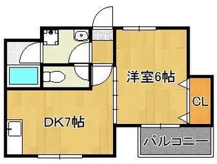 オーシャンテラス夏井ヶ浜【1階】の間取り