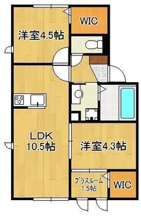 ロイヤルコート紬 B棟【1階】の間取り