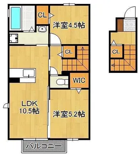 エスポワール【2階】の間取り