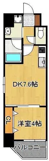 コンダクトレジデンス折尾【5階】の間取り