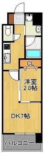 コンダクトレジデンス折尾【7階】の間取り