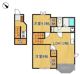 マ メゾン鷺田B【2階】の間取り