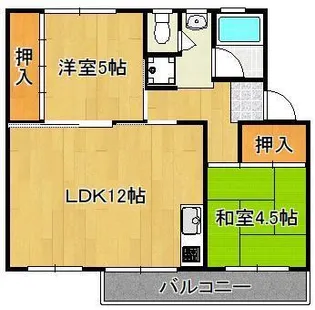 Renatus東二島【5階】の間取り