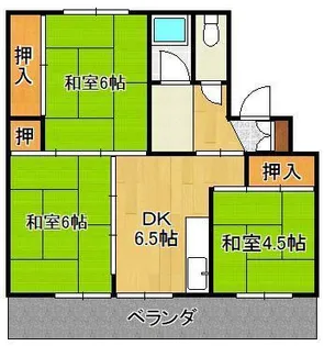オアシス芦屋 1号棟【1階】の間取り