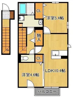 ブリーズメゾン B棟【2階】の間取り