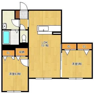 Ciel et tere(シエリテ)【1階】の間取り