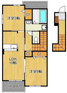 リバーサイド・コートⅡ【2階】の間取り