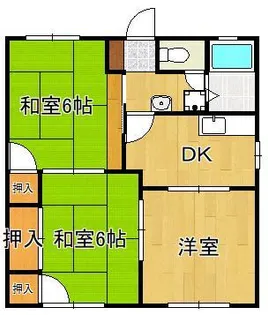 コーポ星和町【2階】の間取り