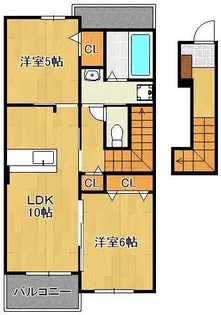 ボヌールC【2階】の間取り
