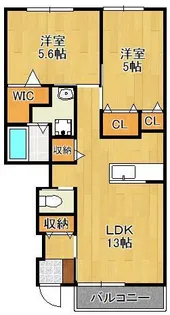 エターナル雅Ⅱ【1階】の間取り