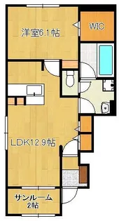 リバーサイドヴィラⅠ【1階】の間取り