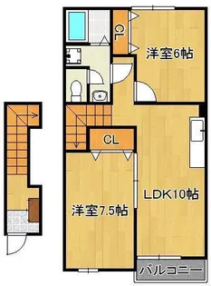セイバリープレイス A棟【2階】の間取り