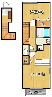 M’s Garden A【2階】の間取り