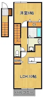 M’s Garden A【2階】の間取り