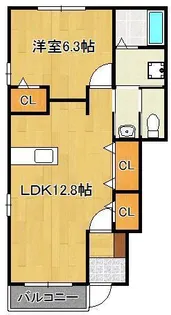 プリムローズB【1階】の間取り