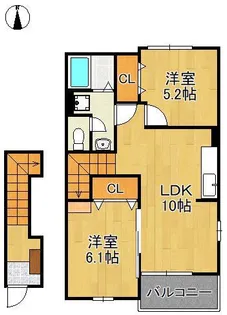 ファミーユ M C【2階】の間取り