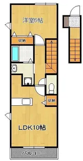 ライフサニー浅川B【2階】の間取り