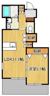 ウィステリア浅川【1階】の間取り