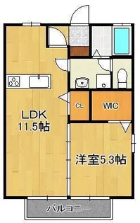 シェルノーブル C【2階】の間取り