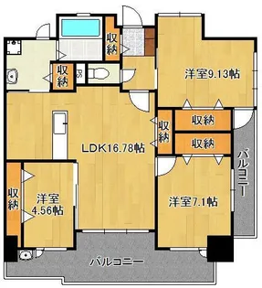 LEGEND111【7階】の間取り