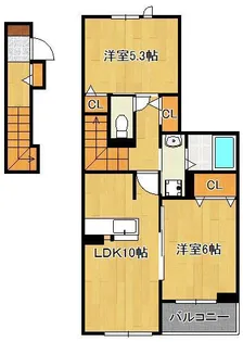 レジデンス プリュⅠ【2階】の間取り