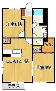 エバーステージB棟【1階】の間取り