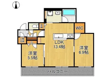 SHAMAISON YASUNISHI【3階】の間取り