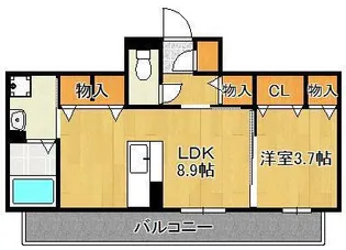 ソレール ヴィラⅡ D棟【3階】の間取り