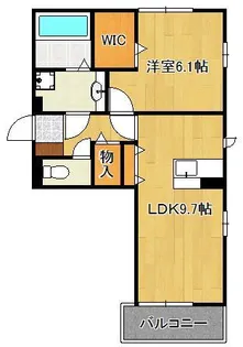 ソレール ヴィラⅡ D棟【2階】の間取り