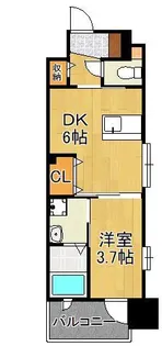 ギャラン折尾【4階】の間取り