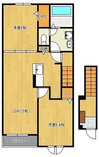 プロスペリティ岡垣Ⅰ【2階】の間取り