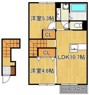 Royal Court碧 Ⅰ【2階】の間取り