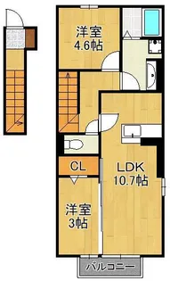 Royal Court碧 Ⅱ【2階】の間取り