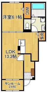 ブリーズアークB【1階】の間取り