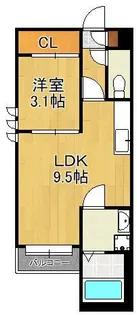 REGALEST折尾駅東【1階】の間取り