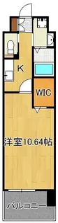 ギャラン二島【15階】の間取り