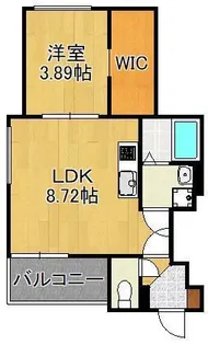 クレシア折尾【1階】の間取り