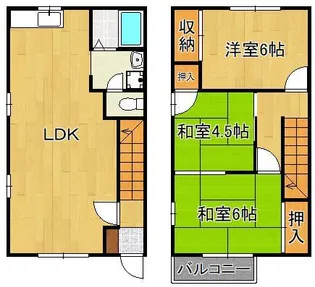 ロジェ浅川Ⅱ【1階】の間取り
