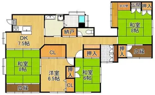 福岡県北九州市八幡西区東筑2丁目【一戸建】の間取り